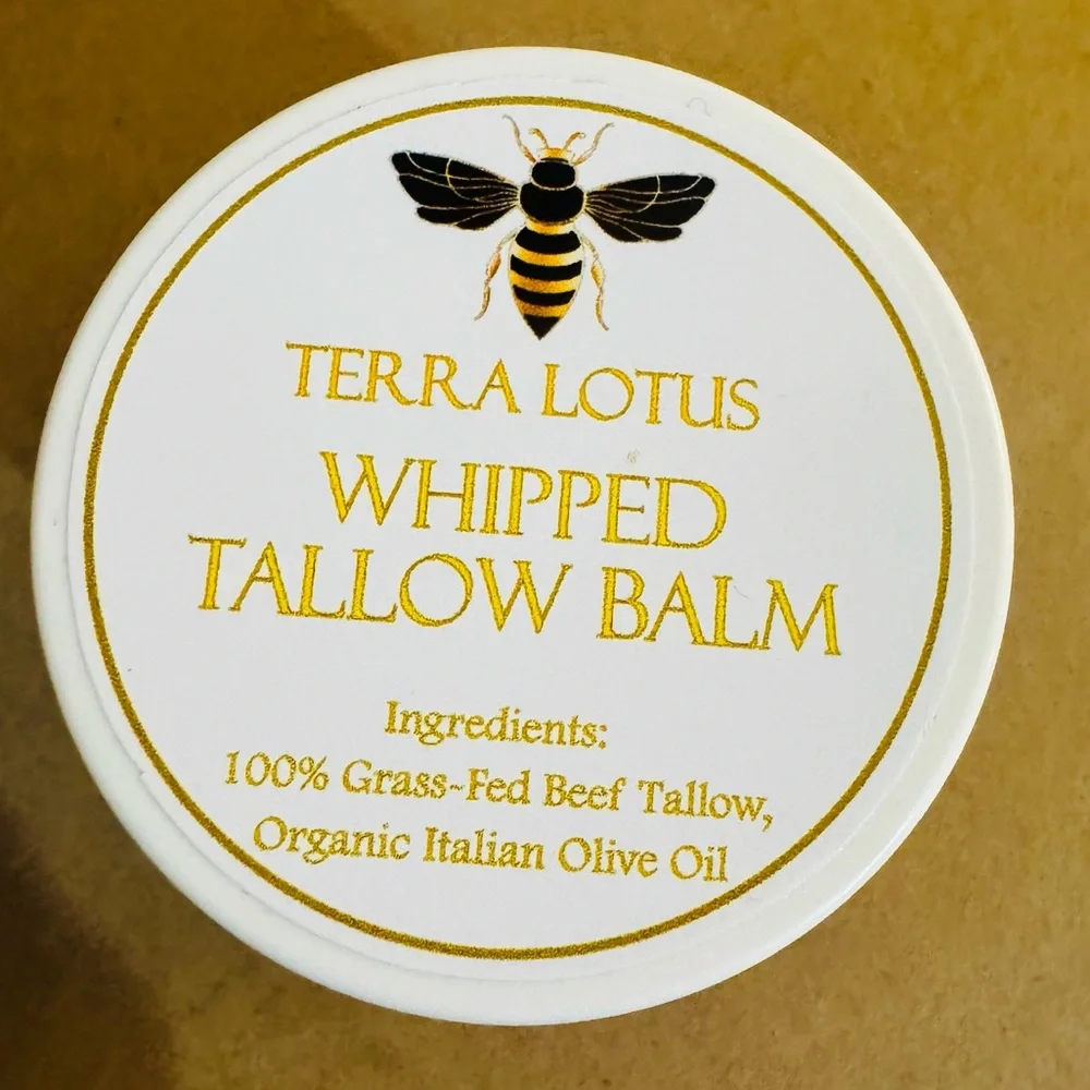 Organic Terra Lotus Whipped Tallow Balm Unscented 2oz